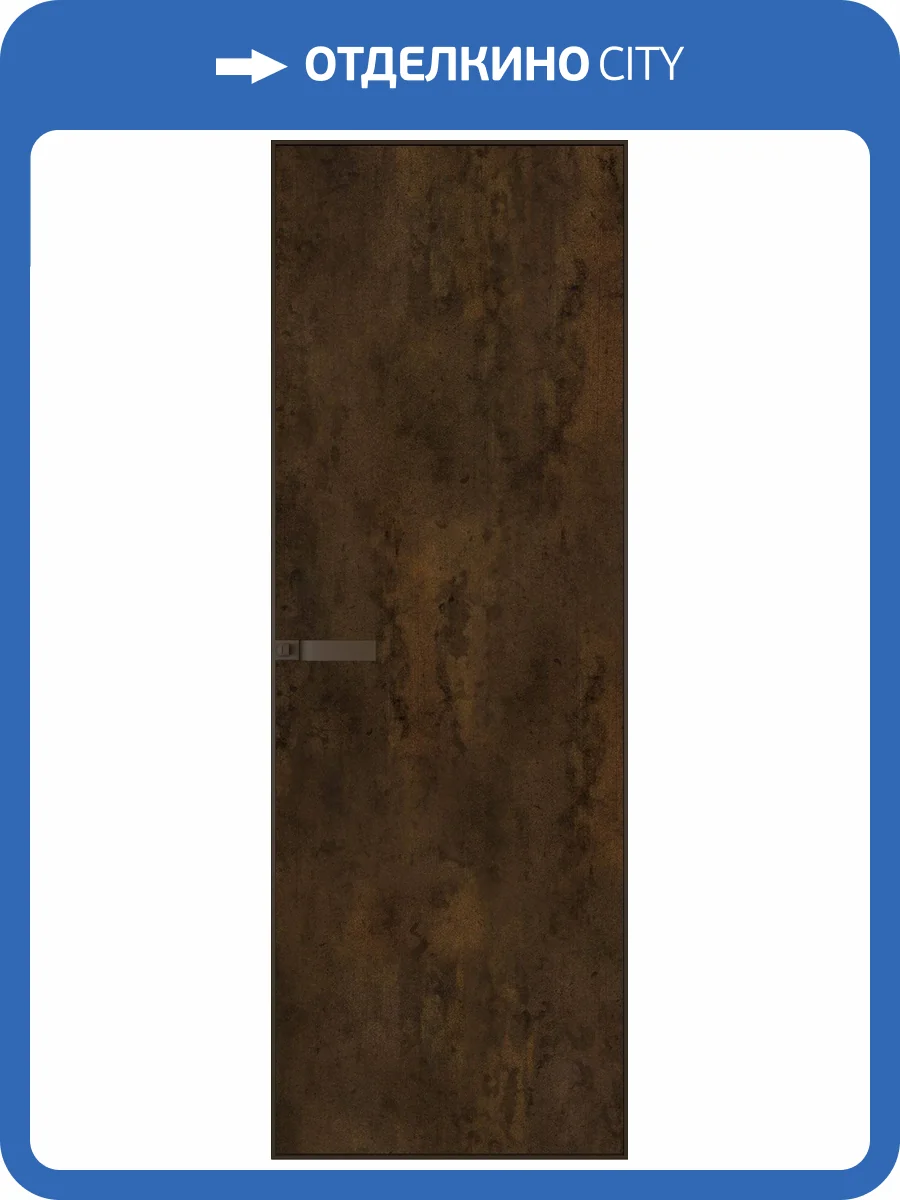 Межкомнатная дверь Profil Doors 1 AGN цвет профиля Деорэ, алюминиевая панель бронза 700x2000 фото 2