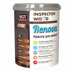 VGT краска для мебели и ламината полиуретановая, база A, супербелая ...