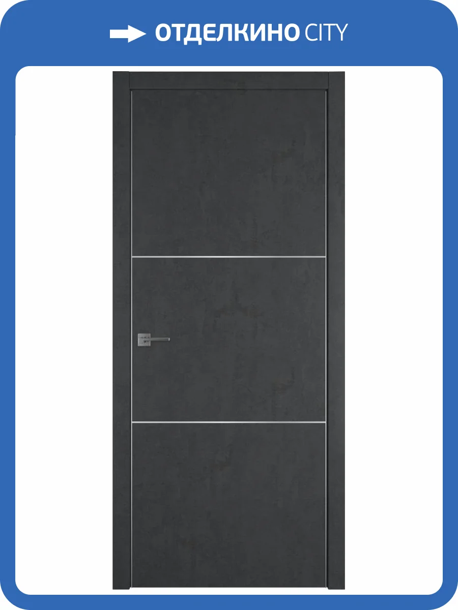 Межкомнатная дверь Владимирская Фабрика Дверей Urban 2 Jet Loft Silver Mould SE 800x2000 фото 2