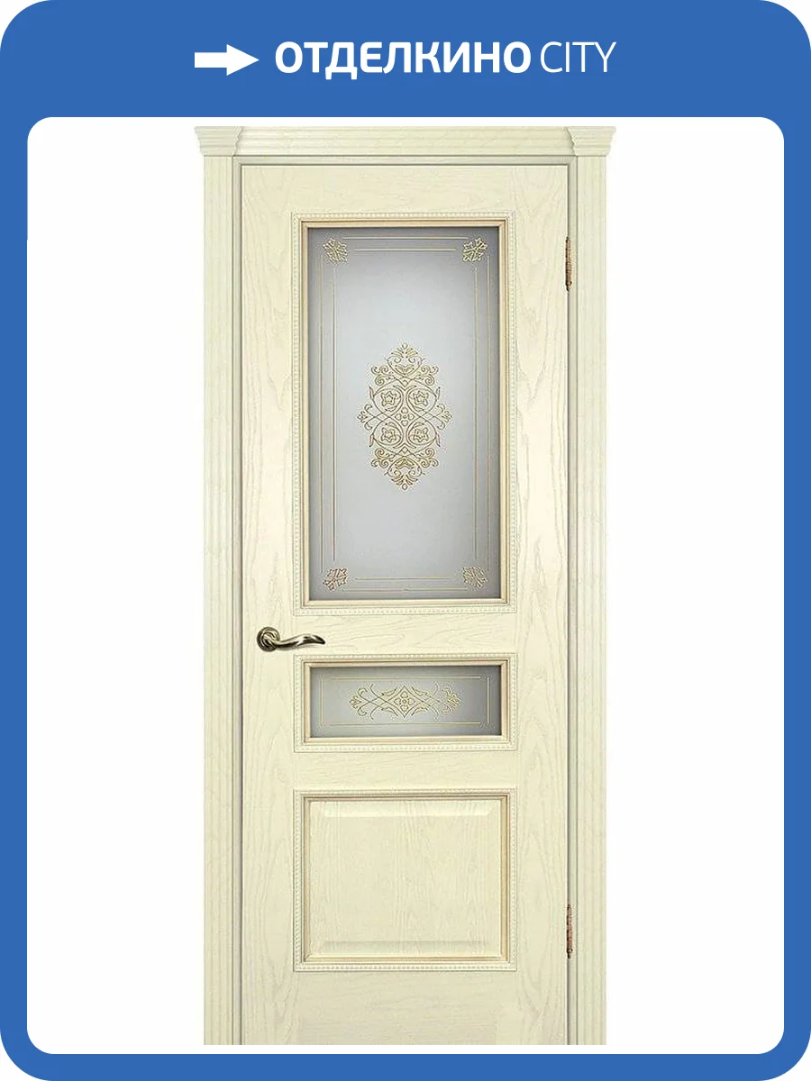 Межкомнатная дверь шпон Текона ФРЕЙМ 03, остекленная, ясень бисквит, патина карамель 600x2000 фото 2