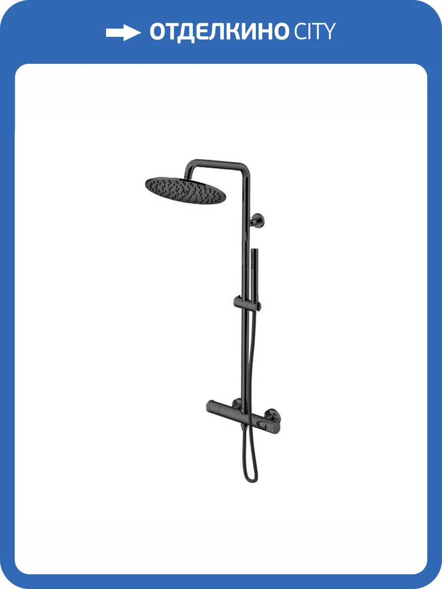 Душевая стойка Gattoni Circle two KIT/TS60NO Nero Opaco фото 3