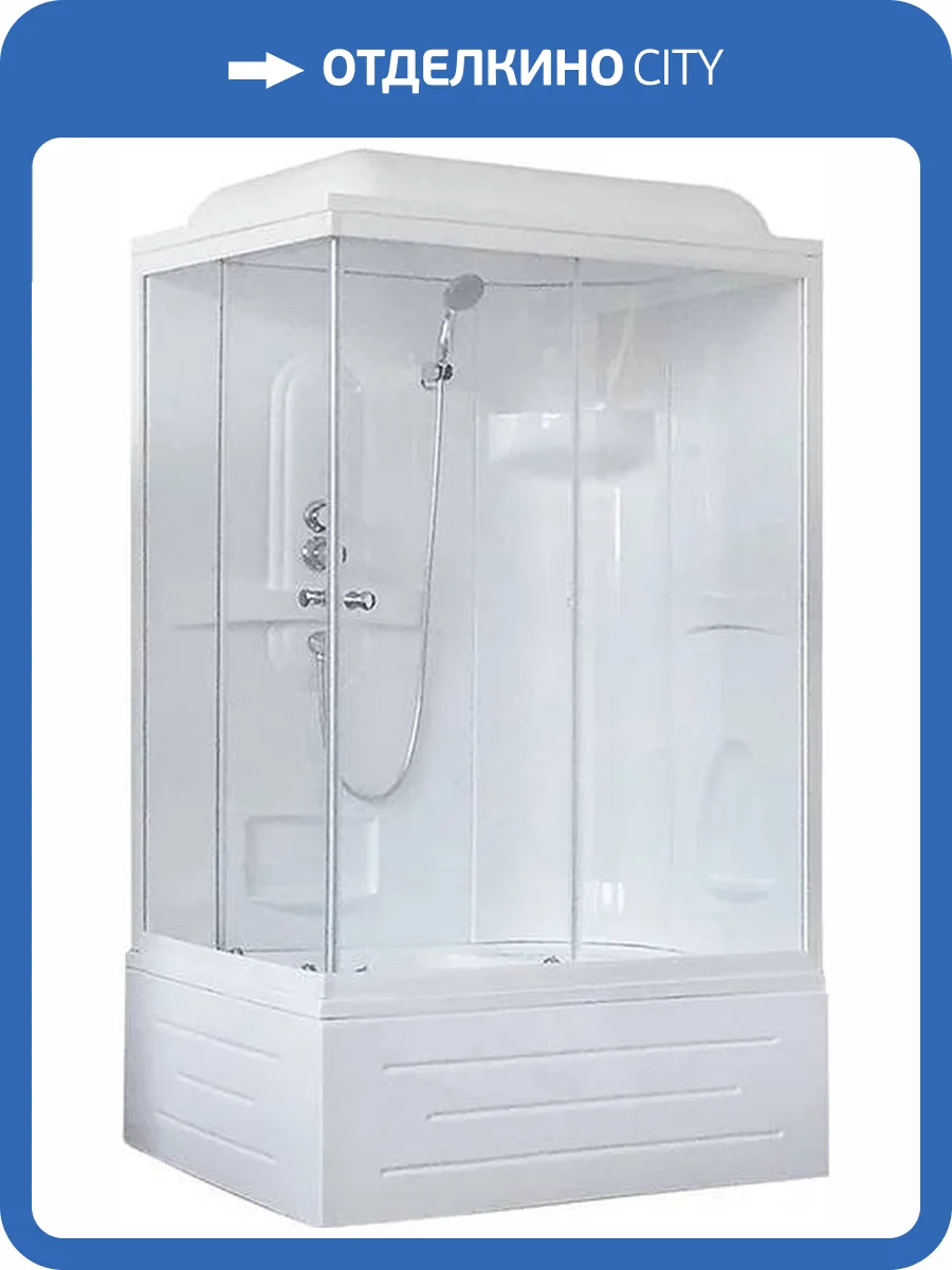 Душевая кабина Royal Bath BP RB8100BP1-T-R с высоким поддоном, с сиденьем фото 7