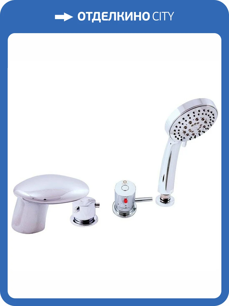 Смеситель Rav Slezak Termo DT271.5P термостатический, на борт ванны, хром фото 3