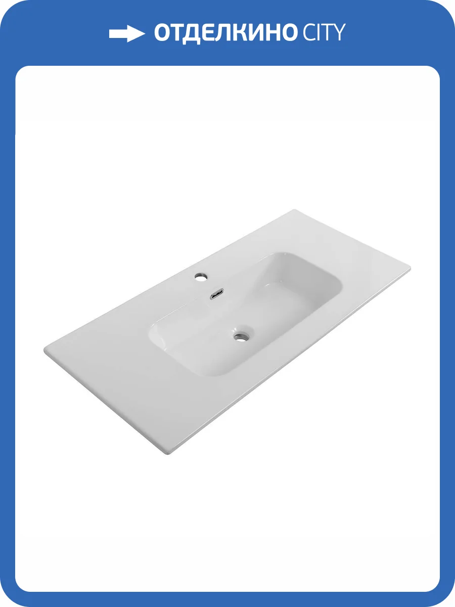 Раковина Cezares Duet CZR-8095-100 100 см, белая глянцевая фото 7