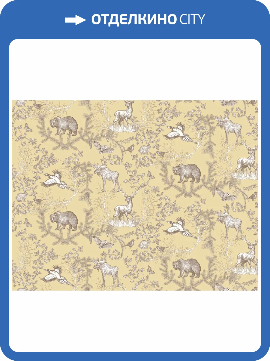 Бесшовные Eco обои Ortograf Flora 31302 Graphic forest light Ворс+ ОЕ+ фото 2