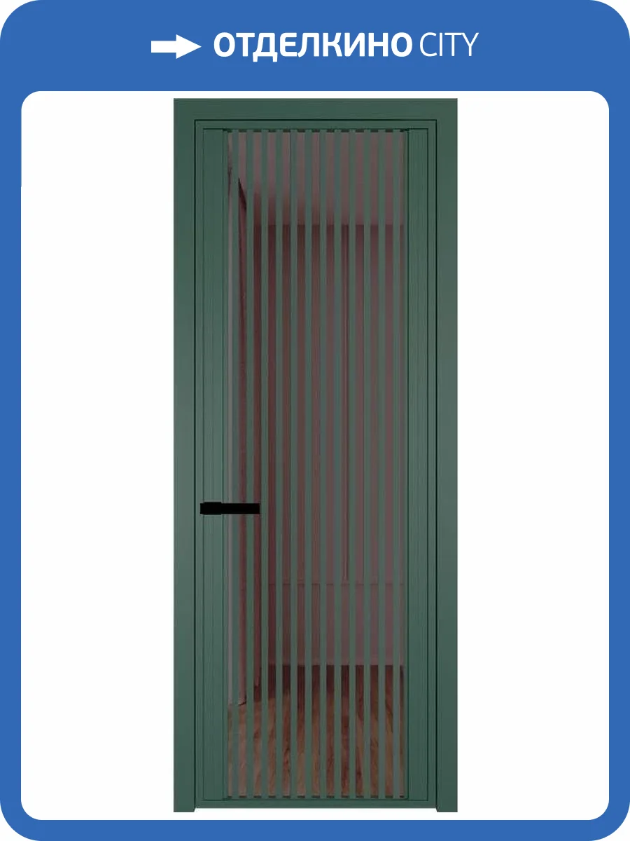 Межкомнатная дверь Profil Doors 3 AGP цвет профиля Зеленый воск, стекло безопасное 6 мм золотистая бронза 700x2000 фото 2