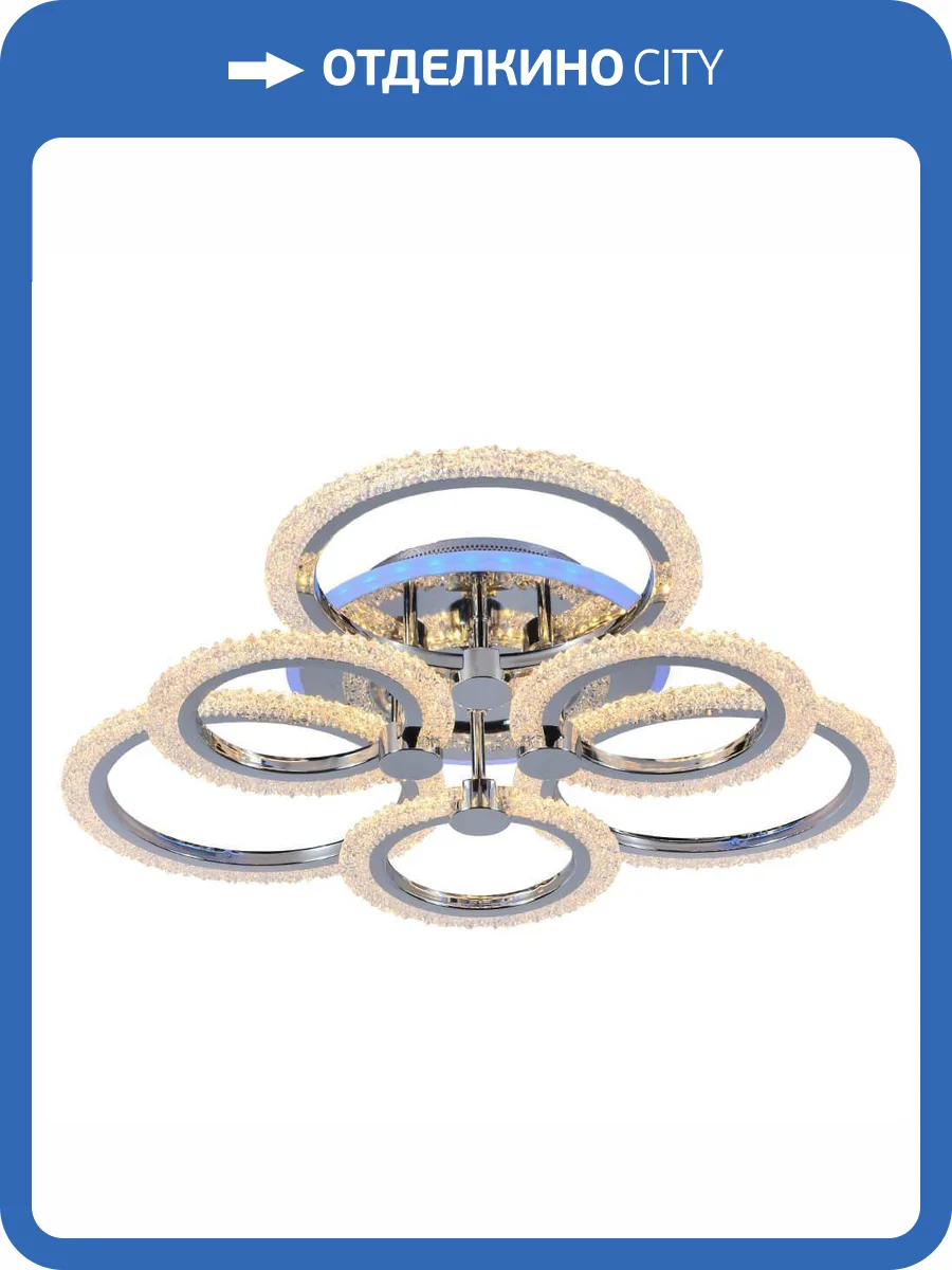 Потолочная люстра Profit Light 8003/3+3 CHR A фото 3