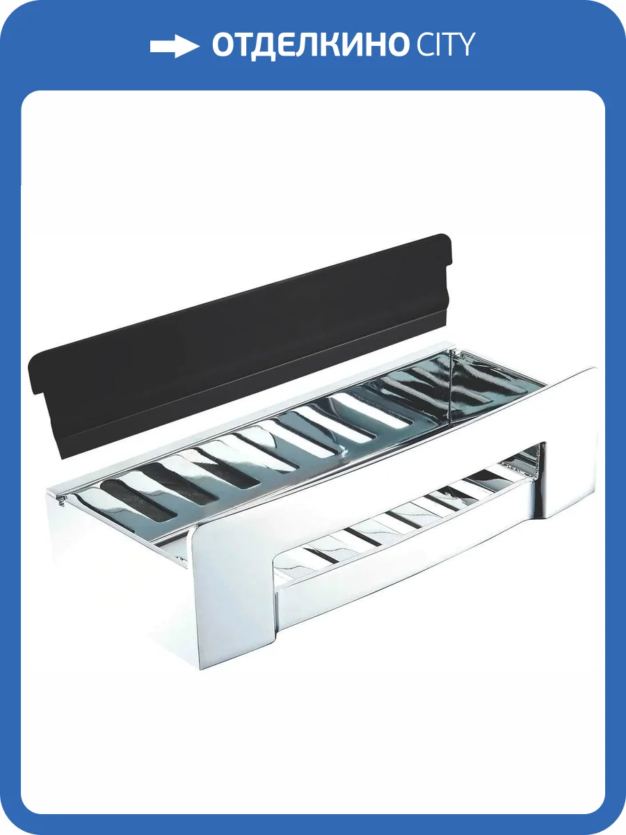 Полка Bemeta Cytro 102208292 для душа, со скребком для зеркала фото 3