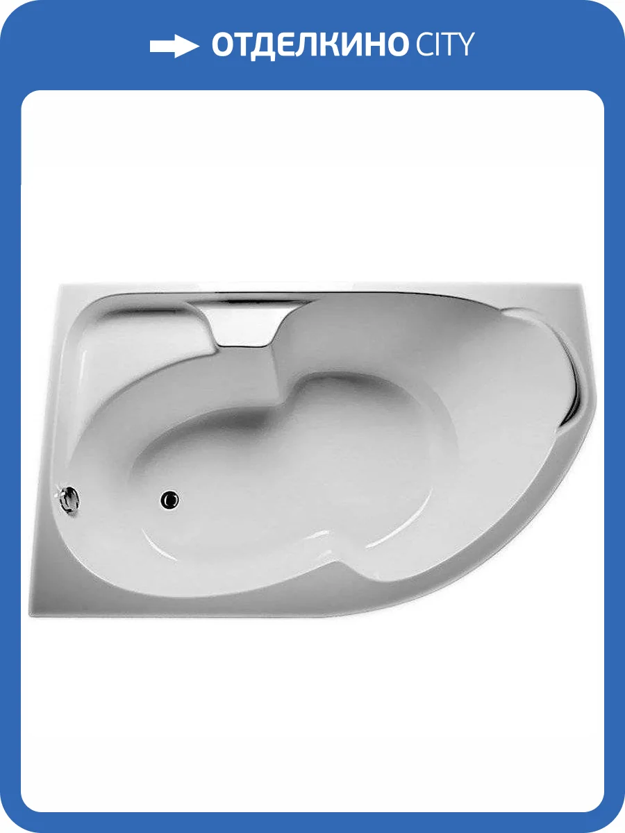 Акриловая ванна 1MarKa Diana 170x105 левая, с каркасом фото 8