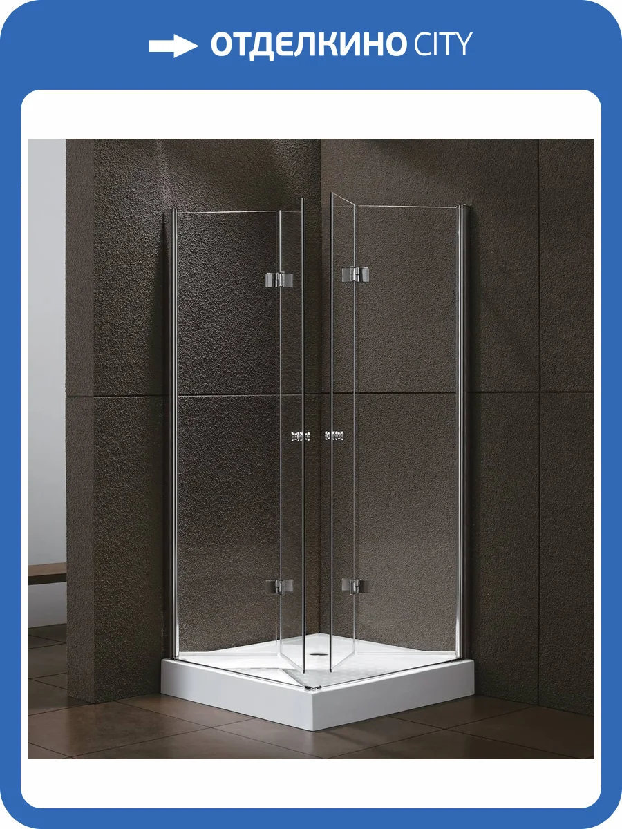 Душевой уголок Cezares ELENA-W-ASH-2-100/90-C-Cr профиль хром, стекло прозрачное, 100x90x195 фото 4