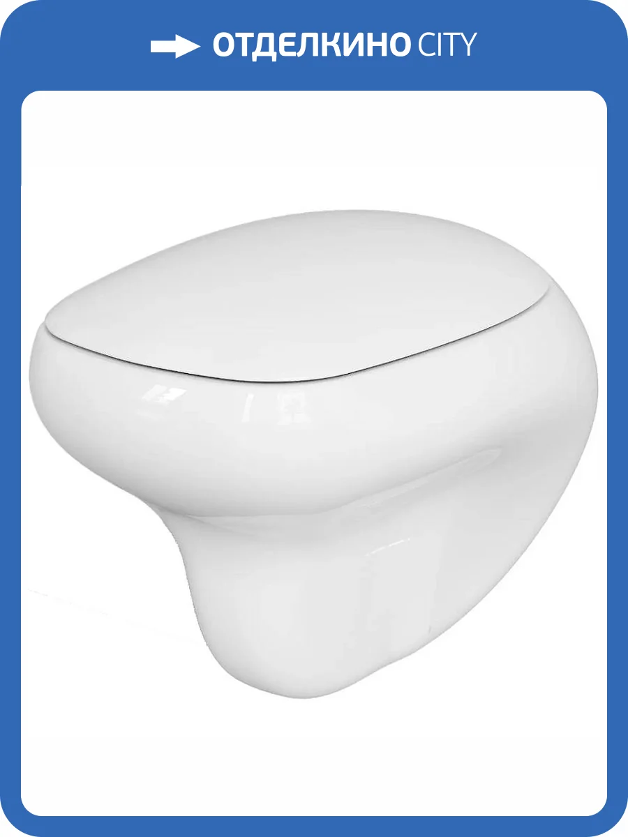 Унитаз подвесной Ambassador Diamond 123T20001R-122T20001 белый глянцевый с сиденьем микролифт фото 10