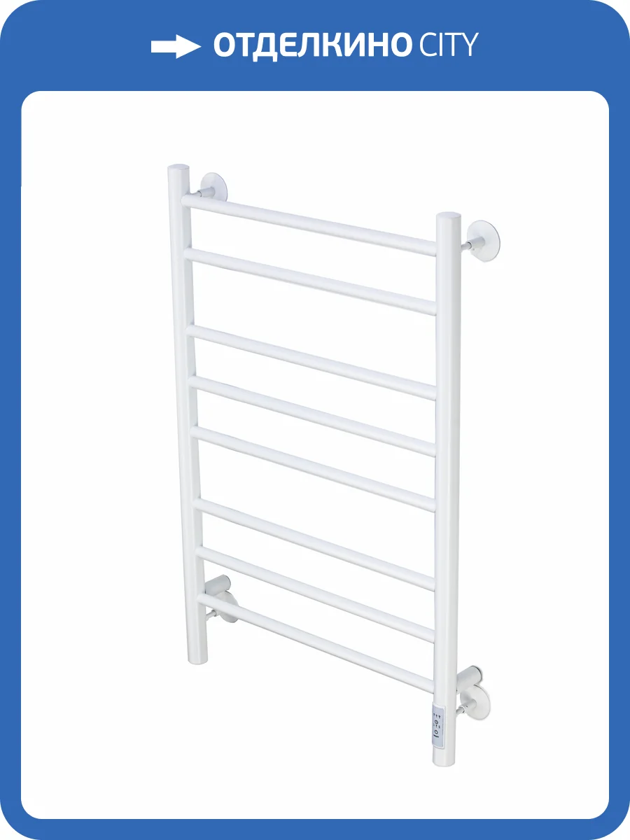 Полотенцесушитель электрический Comfysan Luce 013400 EC-8 80/40 белый матовый фото 4