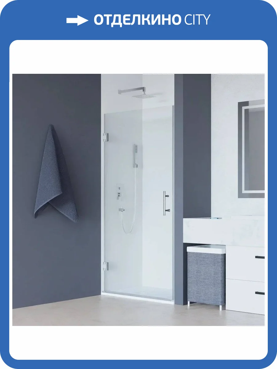 Душевая дверь в нишу RGW Hotel HO-011 600х1950 профиль хром, стекло прозрачное фото 4