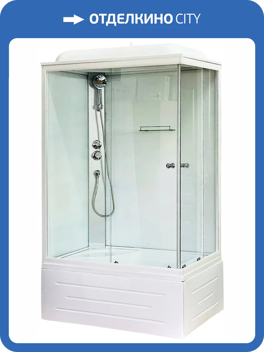 Душевая кабина Royal Bath BP RB8100BP5-WT-L с высоким поддоном, с сиденьем фото 4