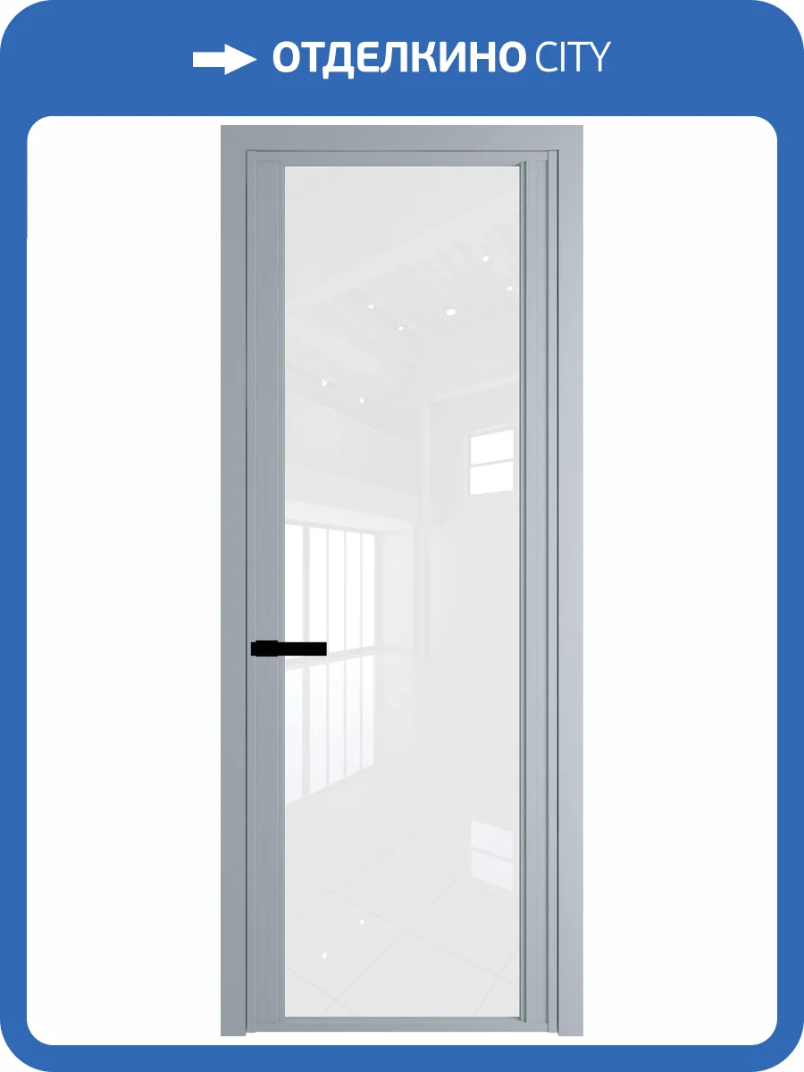 Межкомнатная дверь Profil Doors 2 AGP цвет профиля Серебро, стекло безопасное 6 мм белый триплекс 800x2000 фото 2