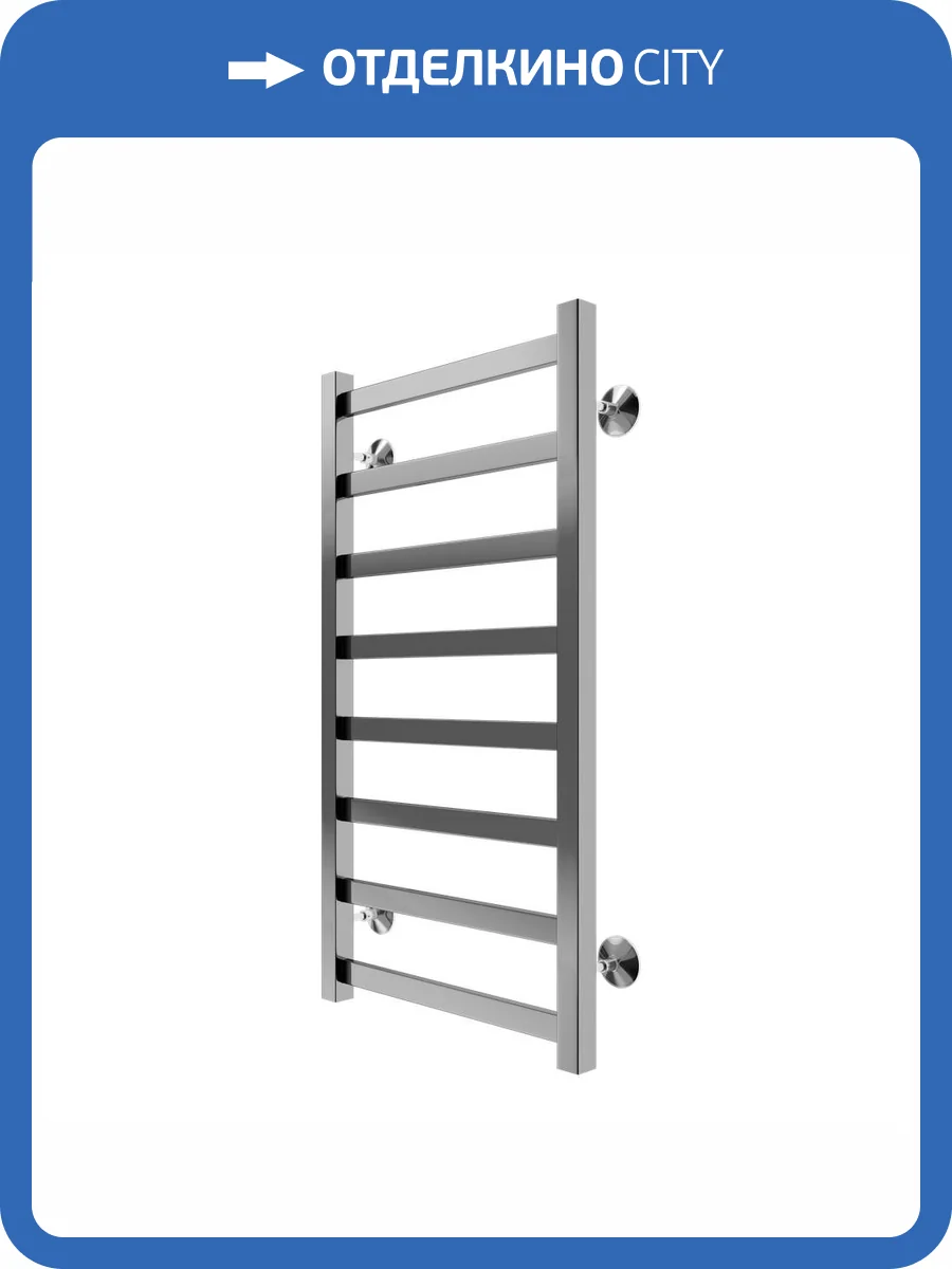 Полотенцесушитель водяной Terminus Ното П8 40x80, хром фото 4