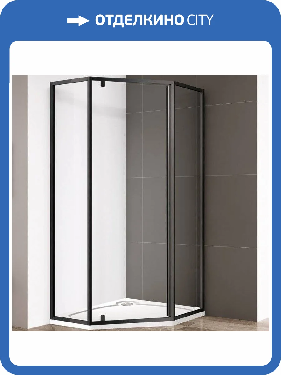 Душевой уголок Cezares Eco O-P-1-90-C-NERO фото 4