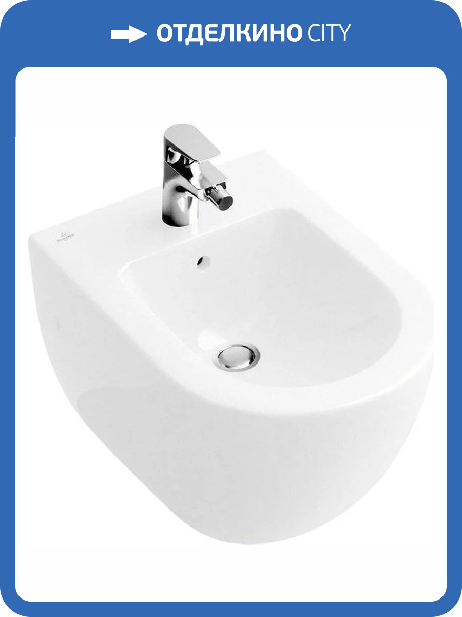 Биде подвесное Villeroy&Boch Subway 2.0 540000R1 Ceramicplus альпийское белое фото 3