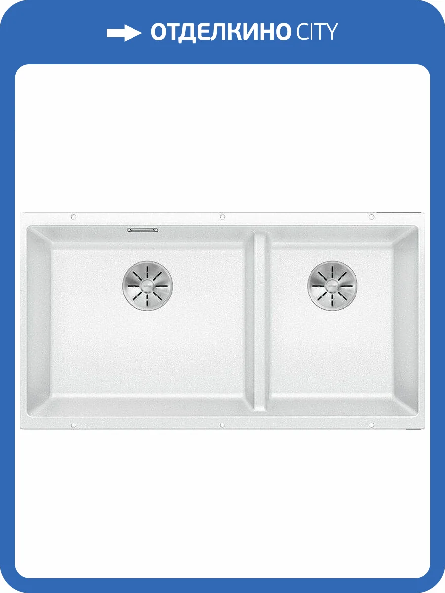 Мойка кухонная Blanco Subline 480/320-U 523588 белый фото 5