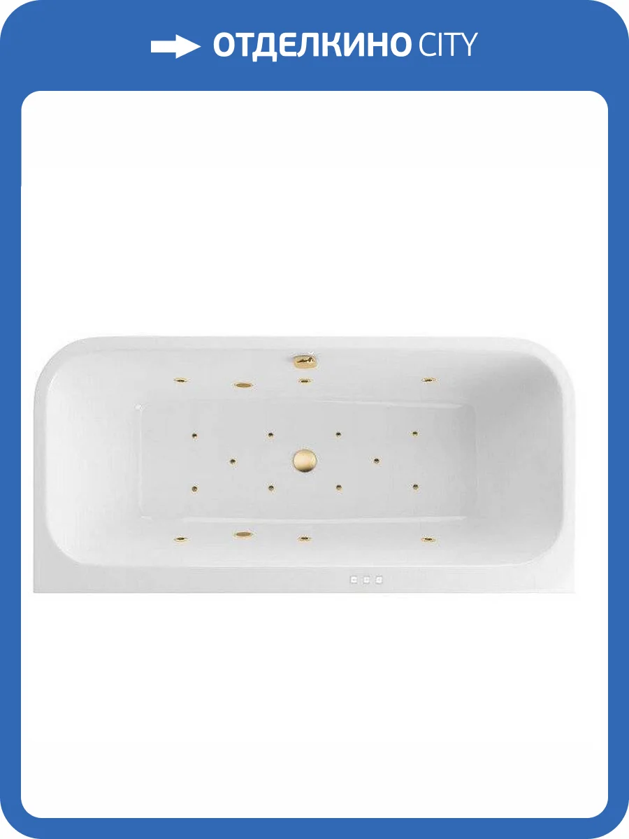 Акриловая ванна Excellent Arana RELAX WAEX.ARA18.RELAX.GL 180x85 золото фото 4
