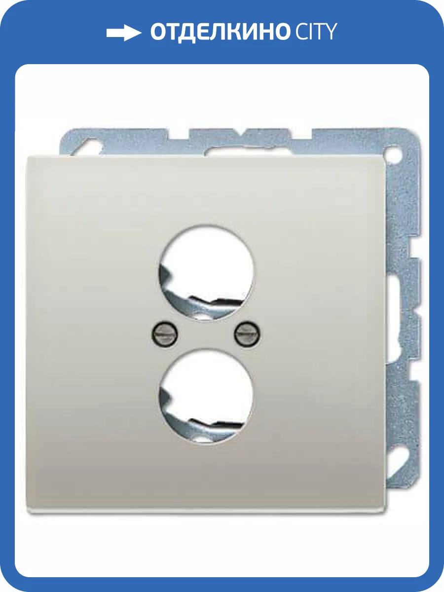 Накладка для 2-ой аудиорозетки Jung LS 990 edelstahl ES2962-2 фото 2