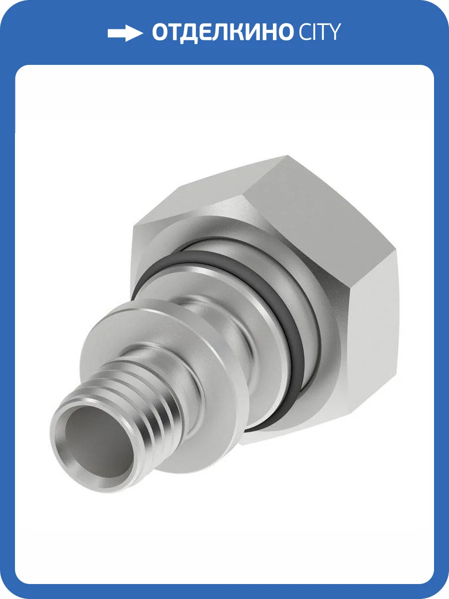 Соединение TECE TECEflex прямое с накидной гайкой, Евроконус, 20, никелированное фото 3