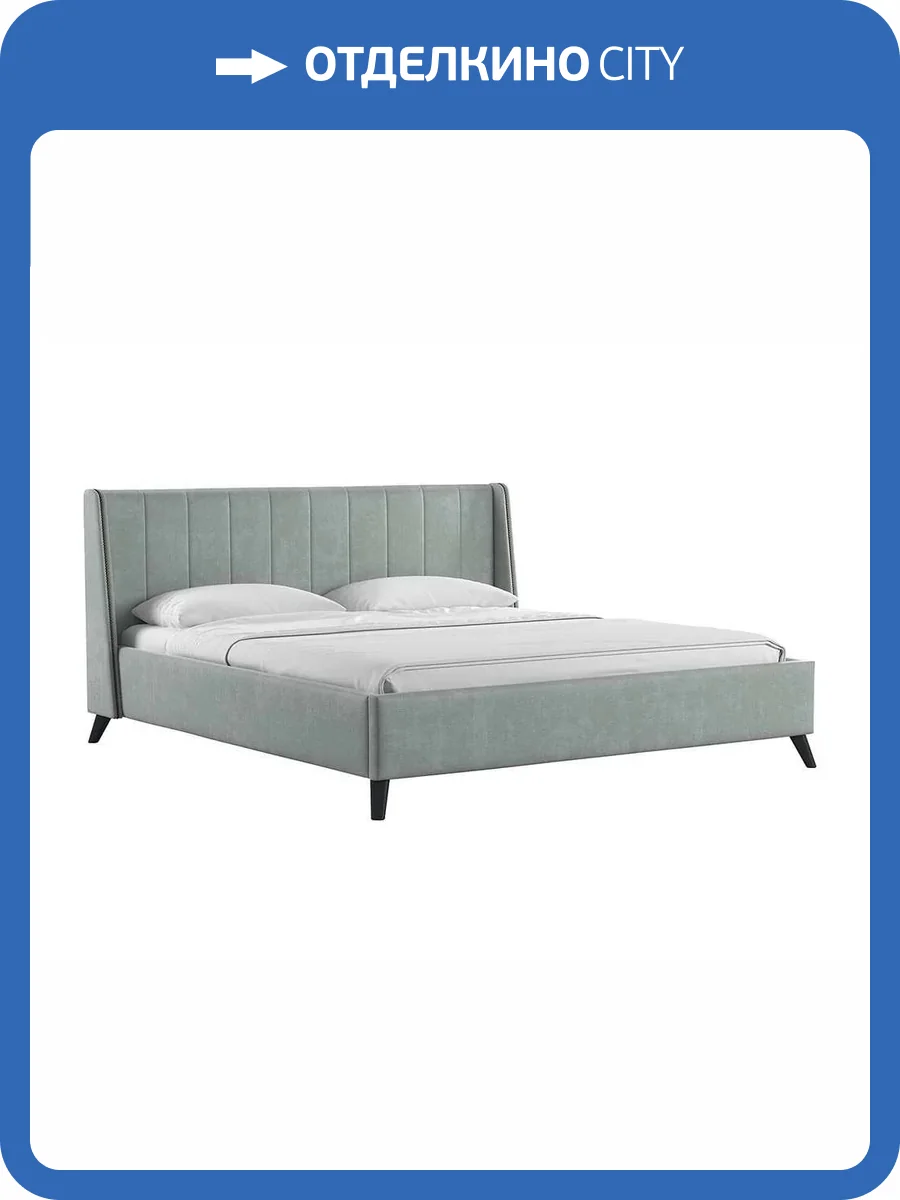 Кровать Нижегородмебель Мелисса тори 61 серебристый серый 180x200 фото 4