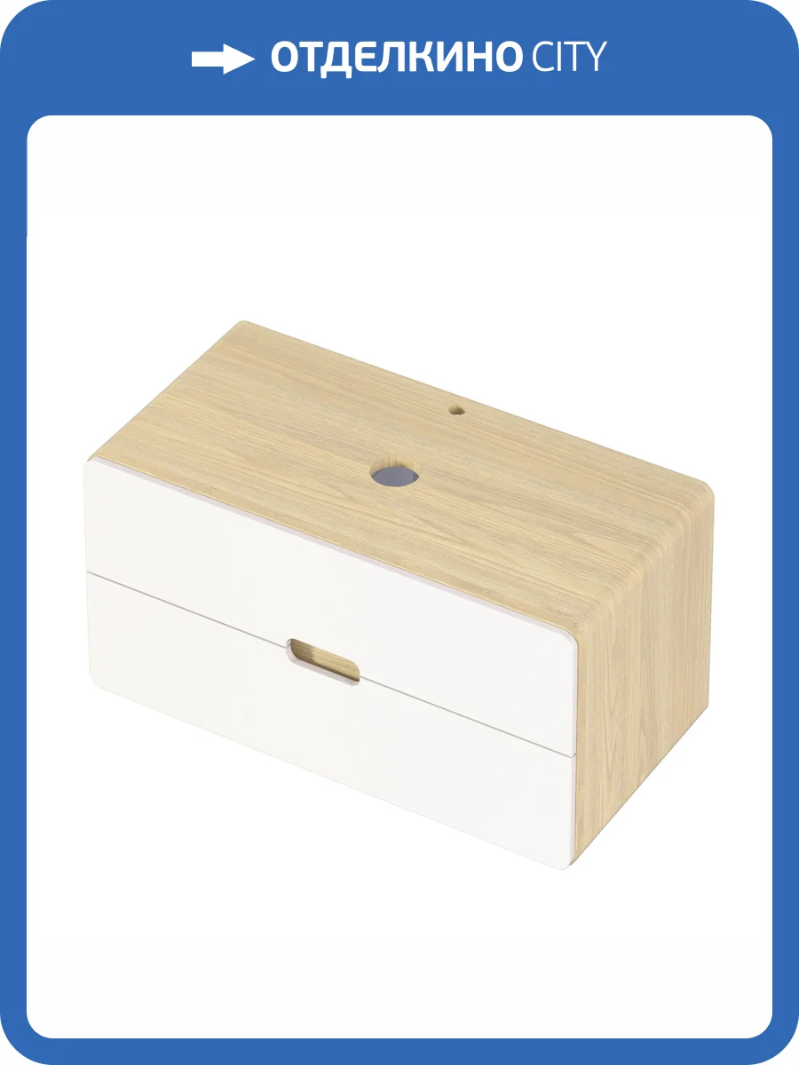 Тумба под раковину 1MarKa Vortex  Ц0000033060 орех лучистый солнечный, супермат айс, 100x50x50 фото 5