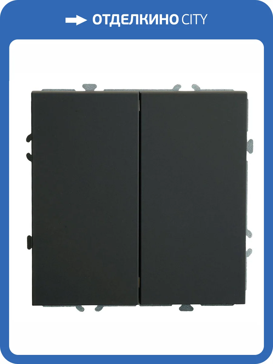 Переключатель 2-клавишный Stekker Эмили 50249 фото 2