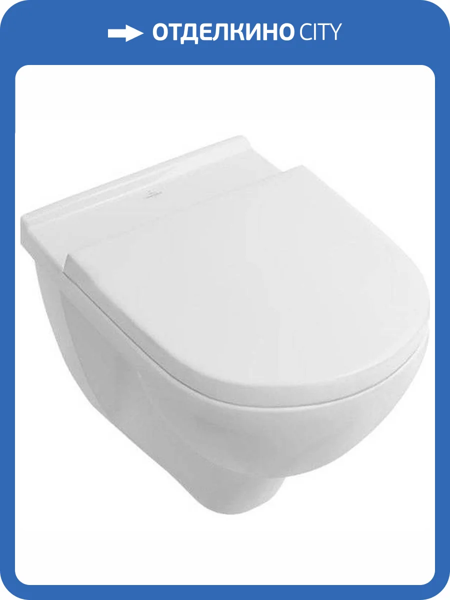 Унитаз подвесной Villeroy&Boch O.Novo 5660HR01 безободковый, альпийский белый фото 9