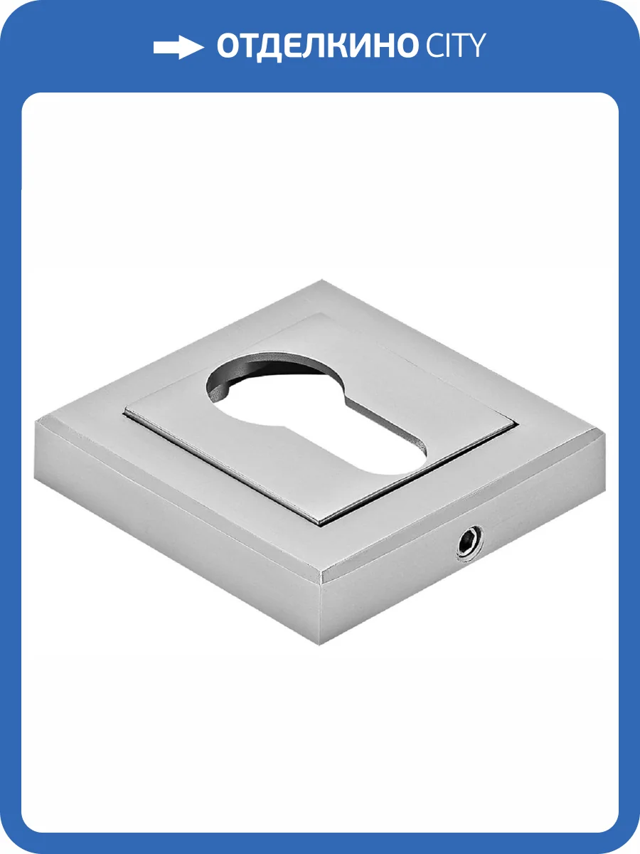 Дверная накладка Rucetti RAP KH-S SC/CP мат.хром/хром фото 3