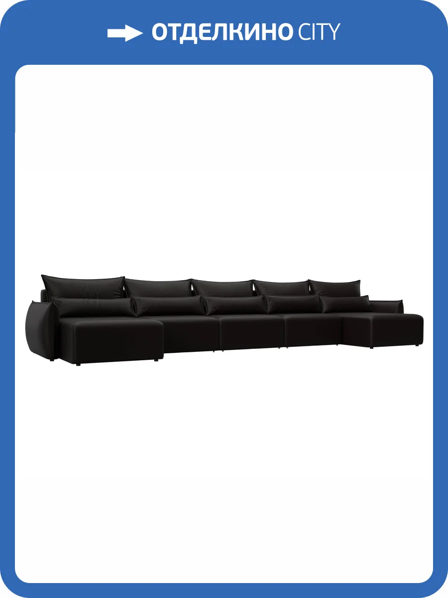 П-образный диван Лига Диванов Лига-051 НПБ МегаЛонг 129899 GRIFON 12 коричневый фото 11