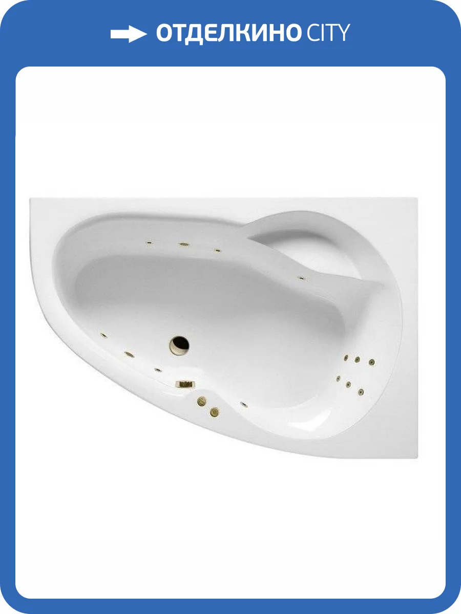 Акриловая ванна Excellent Newa LINE WAEX.NEP16.LINE.BR 160x95 правая, бронза фото 4