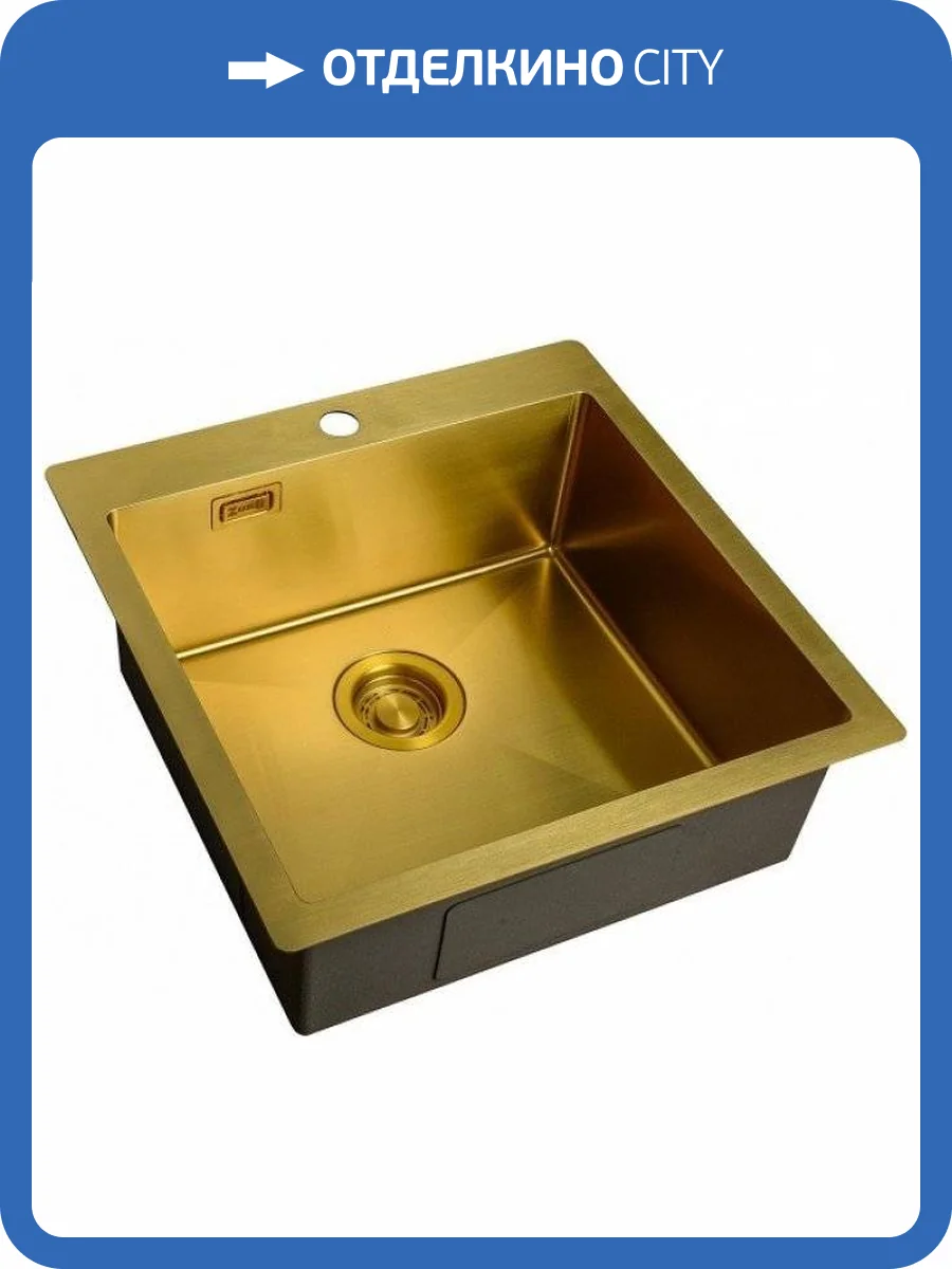 Мойка кухонная Zorg Light ZL R 510510 BRONZE фото 3