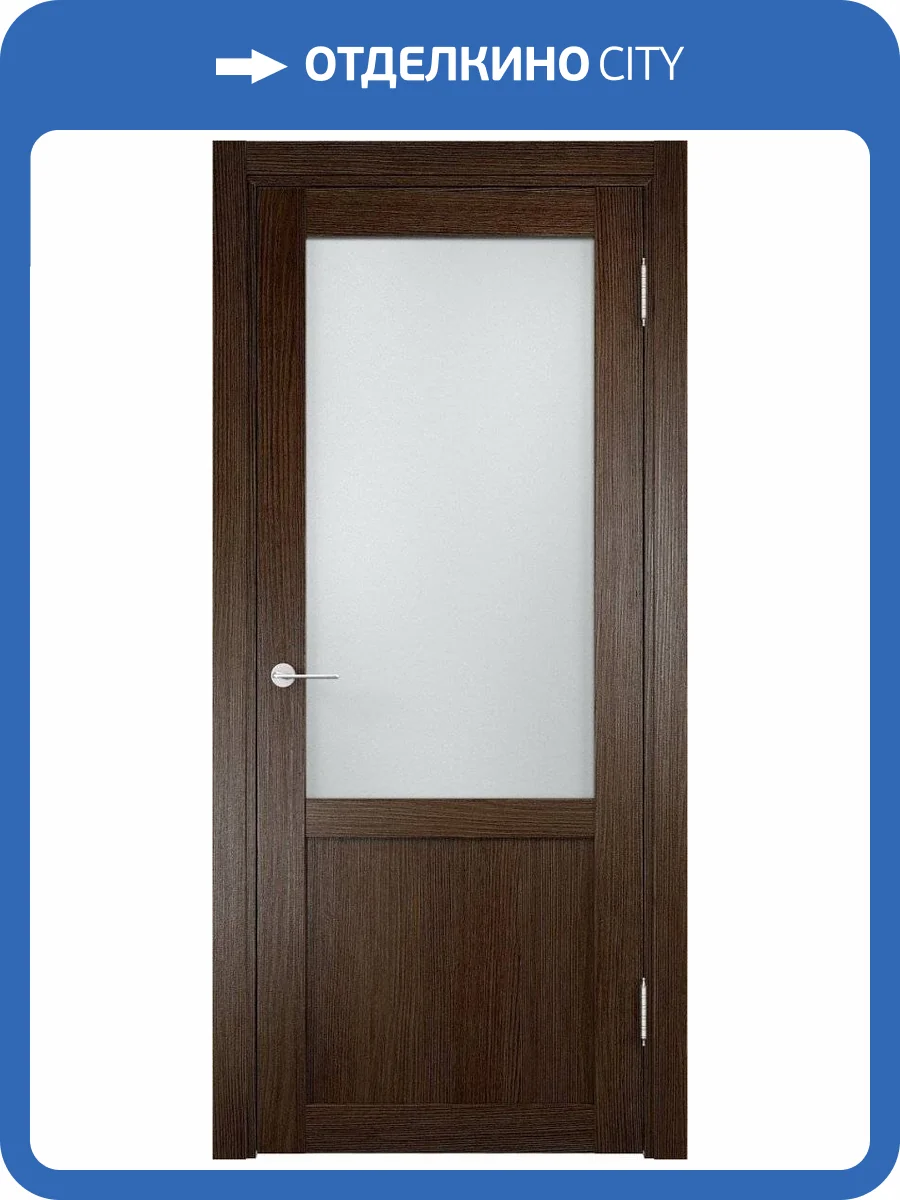 Межкомнатная дверь Verda Баден 04, остеклённая, дуб табак 900x2000 фото 2