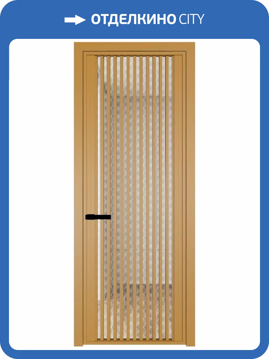 Межкомнатная дверь Profil Doors 3 AGP цвет профиля Золото, стекло безопасное 6 мм ромб белый 600x2000 фото 2