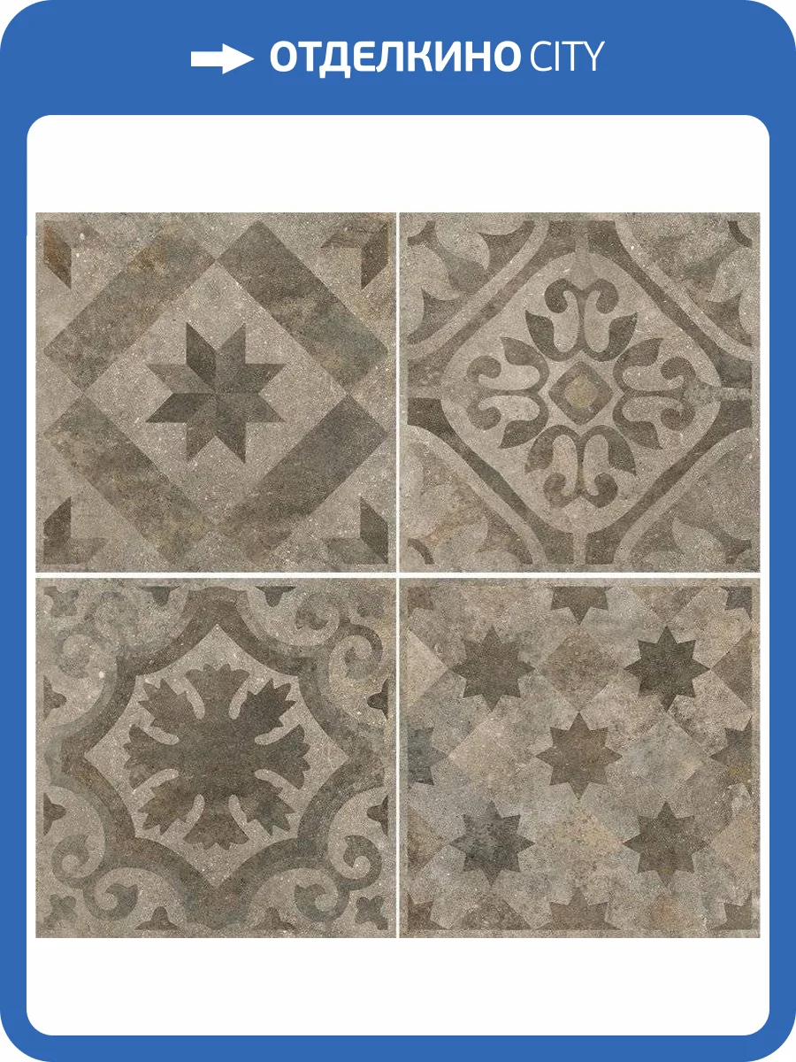 Декор Ceracasa Livorno Deco. Medici Tabacco 40.2x40.2 фото 2