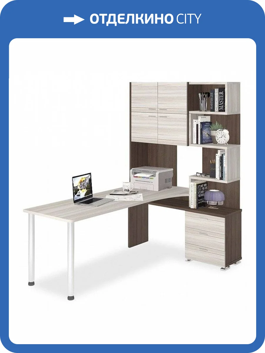 Стол компьютерный Merdes Домино MER_SR-500M-190-SHKK-CH-PRAV фото 2