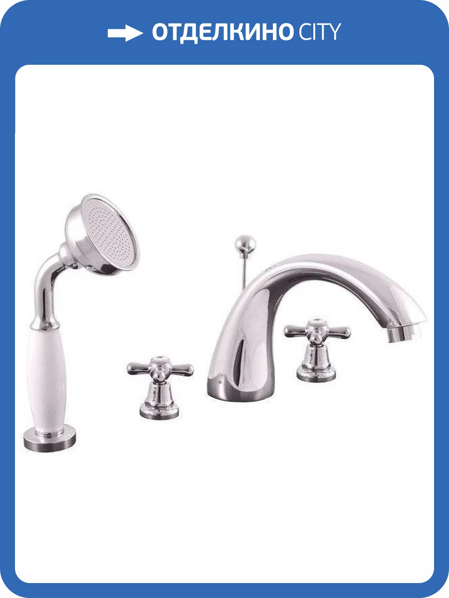 Смеситель на борт ванны Rav Slezak Morava MK169.5S хром фото 6