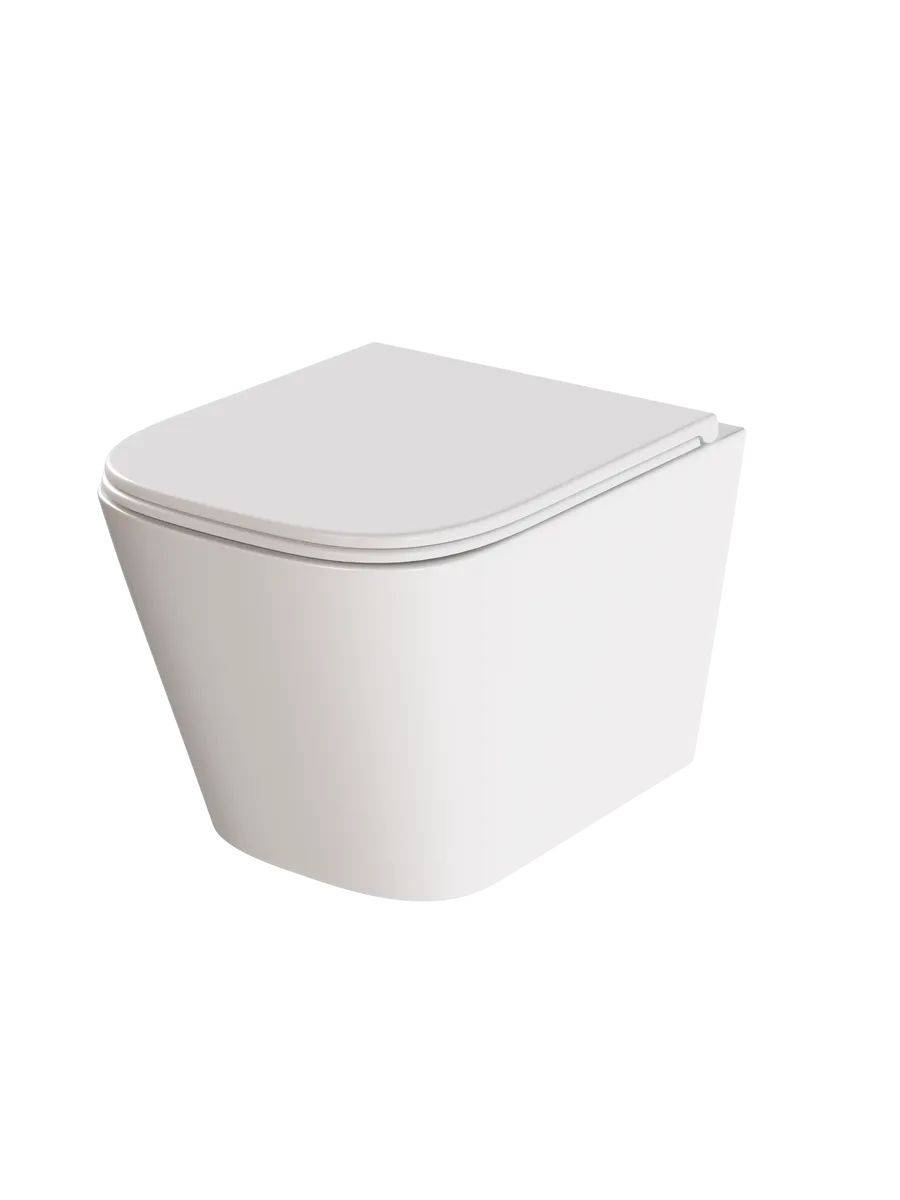 Унитаз подвесной Watersense Eva S W00081 безободковый, сиденье микролифт фото 11