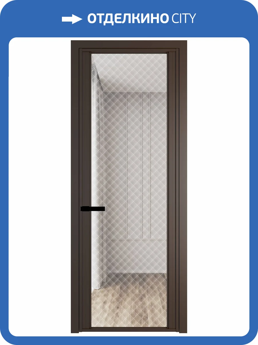 Межкомнатная дверь Profil Doors 2 AGP цвет профиля Деорэ, стекло безопасное 6 мм ромб белый 600x2000 фото 2