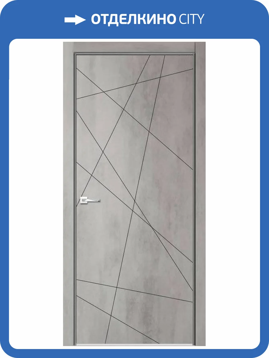 Межкомнатная дверь Verda Севилья 26 ДГ (Бетон светлый) 2000x600 фото 2