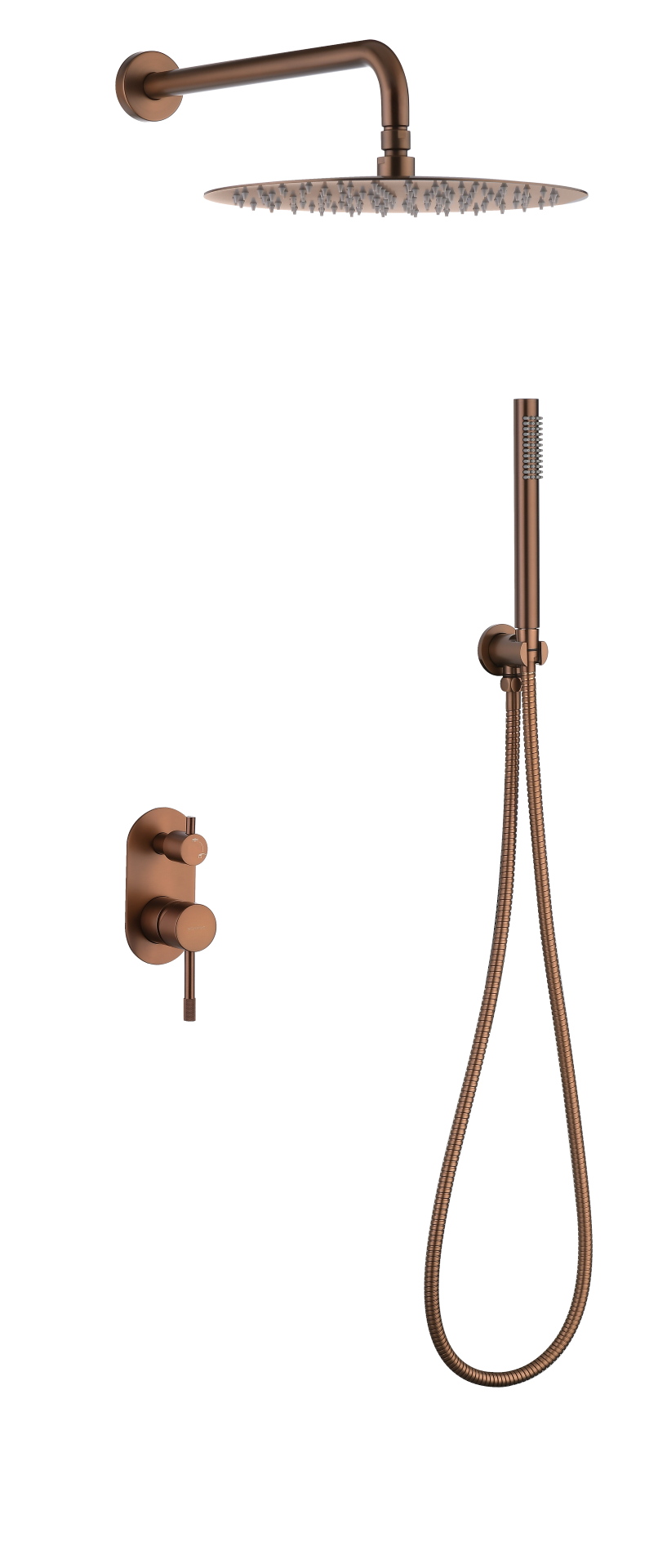 Душевой комплект Boheme Uno 464-BRB Brushed Bronze