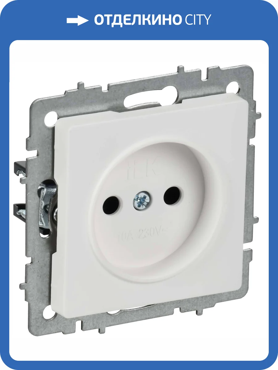 Розетка 1-местная IEK Brite BR-R10-10-K91 арктический белый фото 7