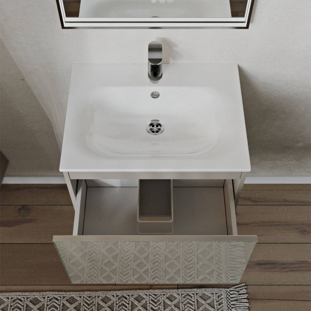 Тумба с раковиной Terminus Vega VEG10601200501OSL капучино, 60x38 фото 2