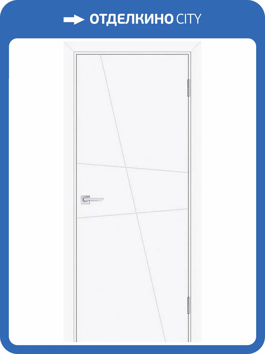 Межкомнатная дверь эмаль Текона Смальта-line 02, глухая, Ral 9003 белый 800x2000 фото 2