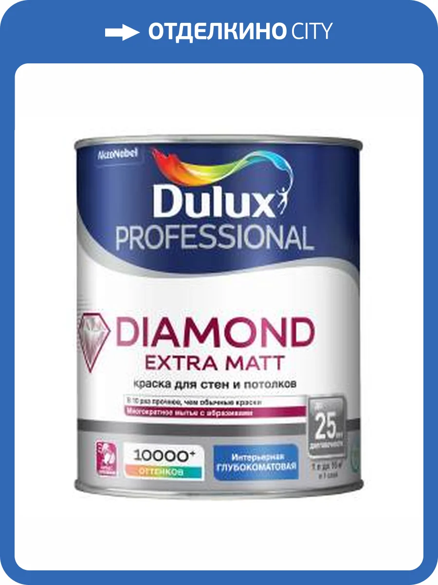 DULUX DIAMOND EXTRA MATT краска для стен и потолков, глубокоматовая, база BC (4,5л) фото 2
