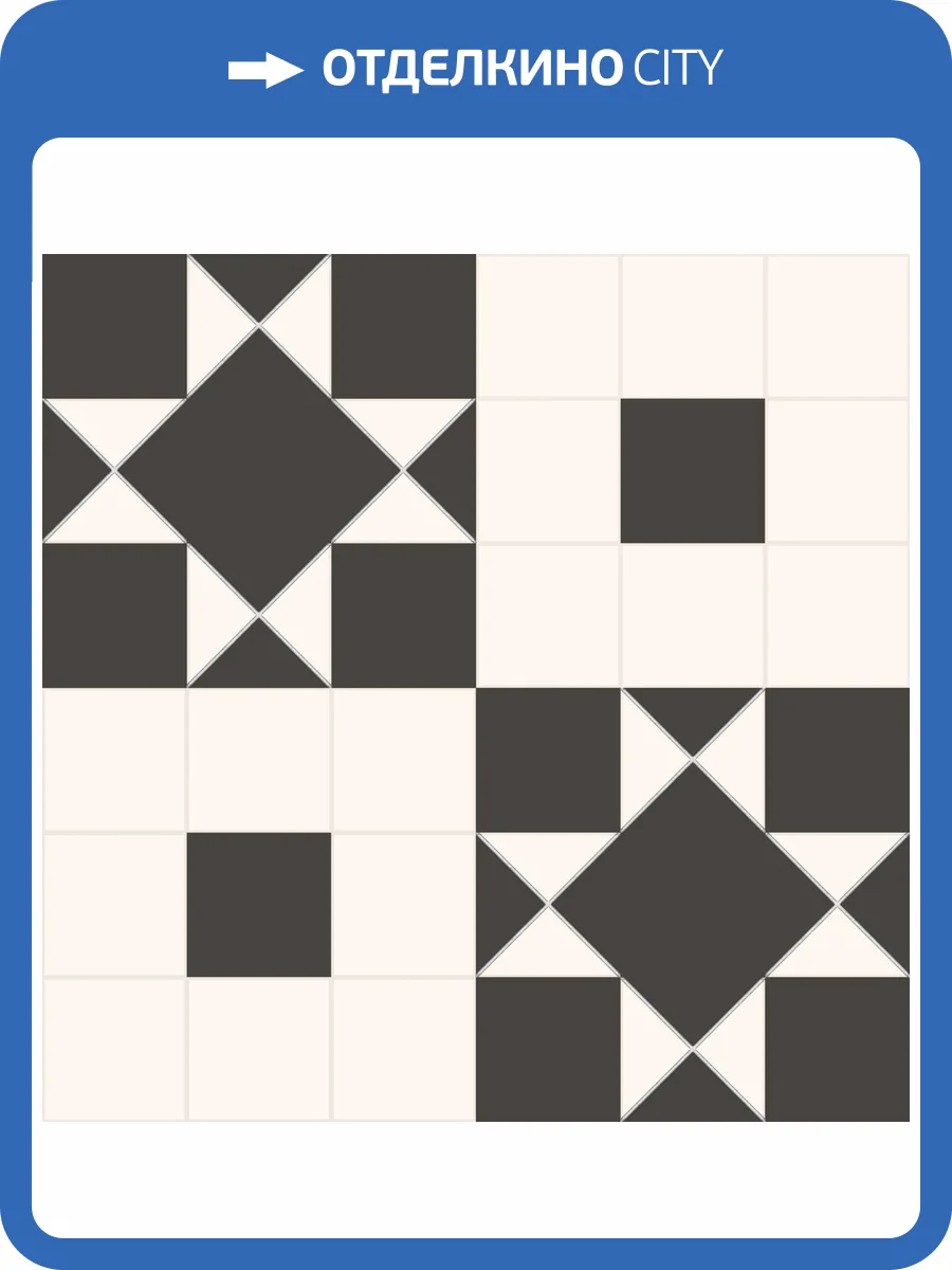 Керамогранит Kerlife Victorian Dreams Bedford Black 45.2x45.2 фото 9