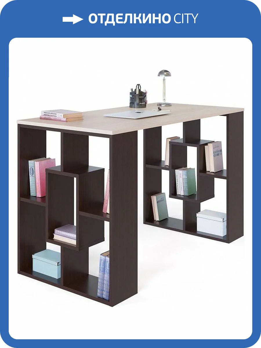 Стол письменный Сокол СПм-15 4680212008207, СПм15В5Б5 Венге/беленый дуб фото 4