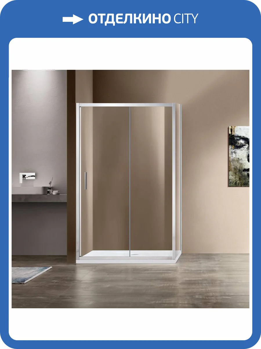 Душевой уголок Vincea Garda VSR-1G9014CL профиль хром, стекло прозрачное, 1400x900 фото 6